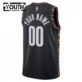 Dres Brooklyn Nets Prilagođeni Nike 2025-26 City Edition Crno Swingman - Dječji